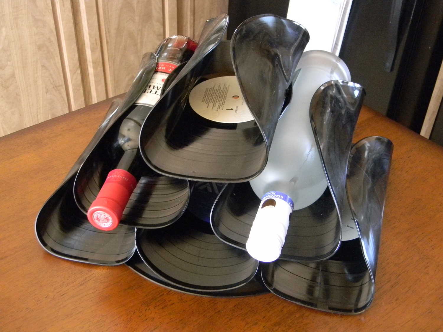 record wine rack