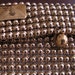 WHITING & DAVIS CO. Vintage Gold Metal Bead Mesh Envelope Purse - Circa 1930s