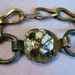 OOAK zombie bone brass bracelet, medieval