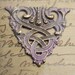 Art Deco Intertwined Pendant Piece - Victorian Patina - Solid Brass