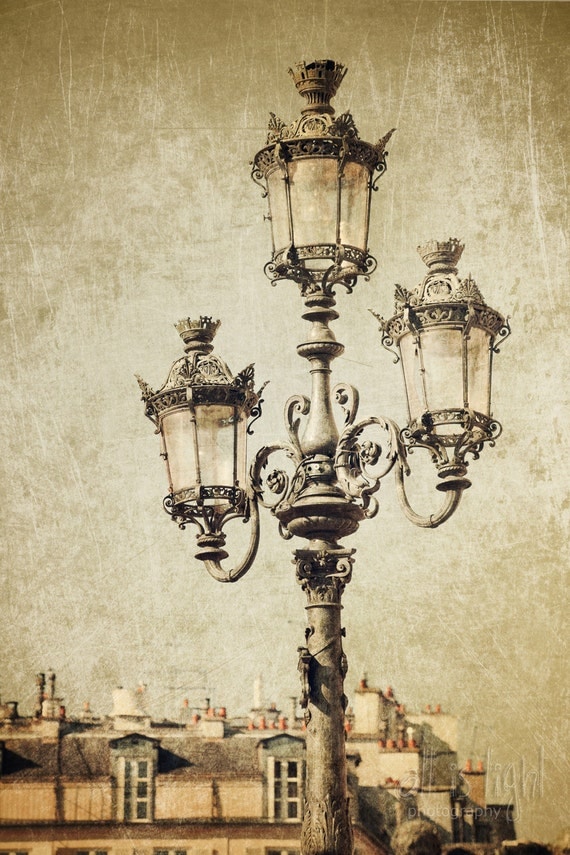 Items similar to Lamp post and Cityscape - Paris Photography, fine art ...
