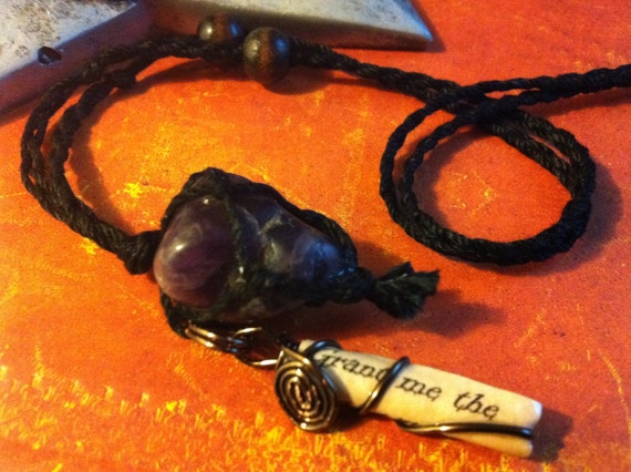 Amethyst Good Health Charm Necklace