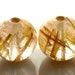 RESERVED for Diana. 10mm Golden Rutilated Quartz Smooth Round Beads AA Plus Sparkling Venus Hair