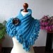 scarf cowl handknitted knitting turquoise scarf
