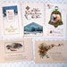 Lot of 5-- Vintage/Antique Christmas Greetings Postcards
