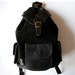 Black Leather Backpack