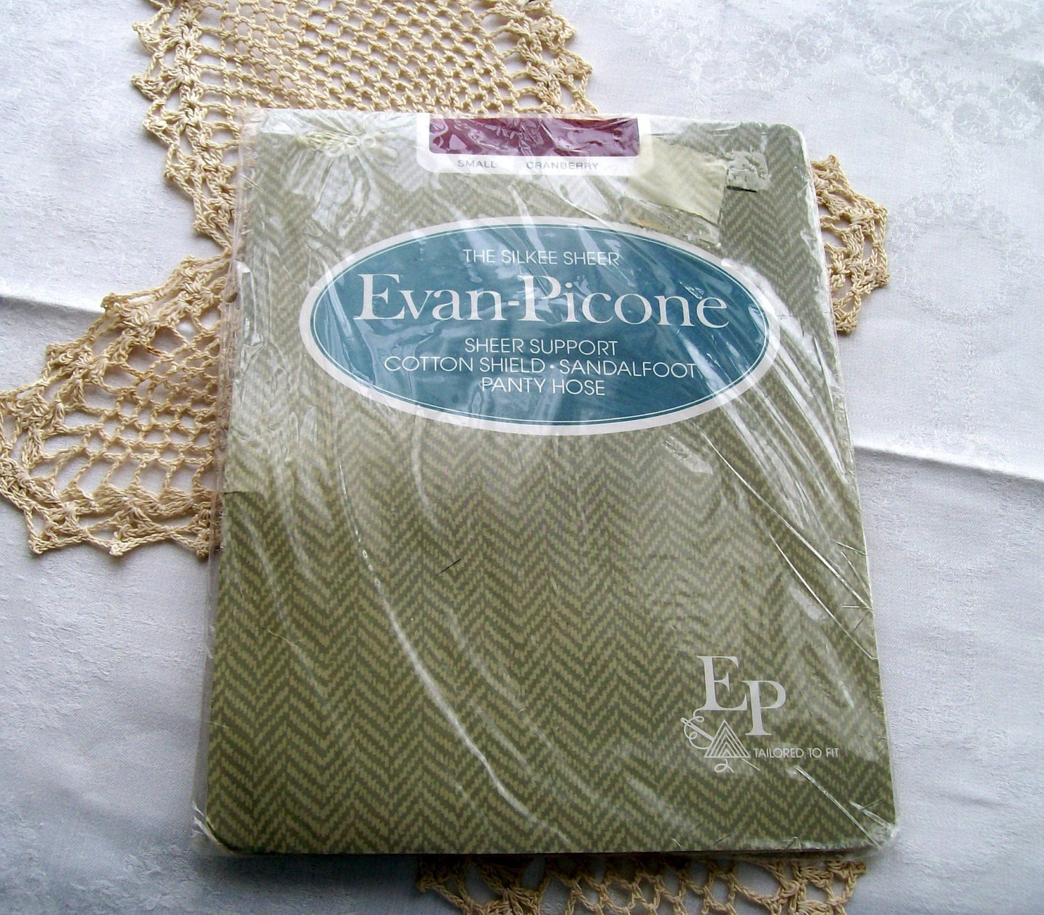 Vintage Evan-Picone 1980s Pantyhose Sheer Support