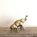 Vintage Brass Elephants - Mama and Baby