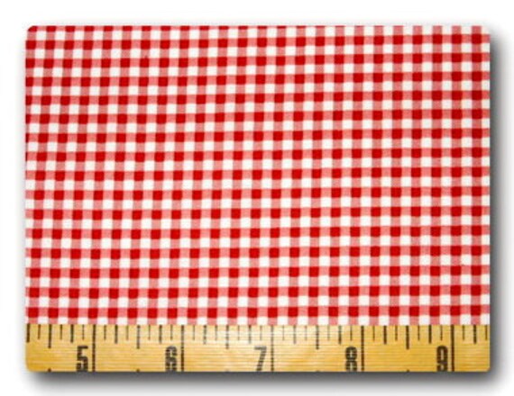 Red Gingham Fabric By The Yard