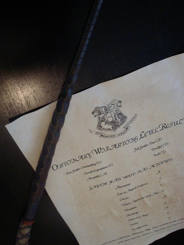 Customizable Harry Potter Inspired O.W.L. Results