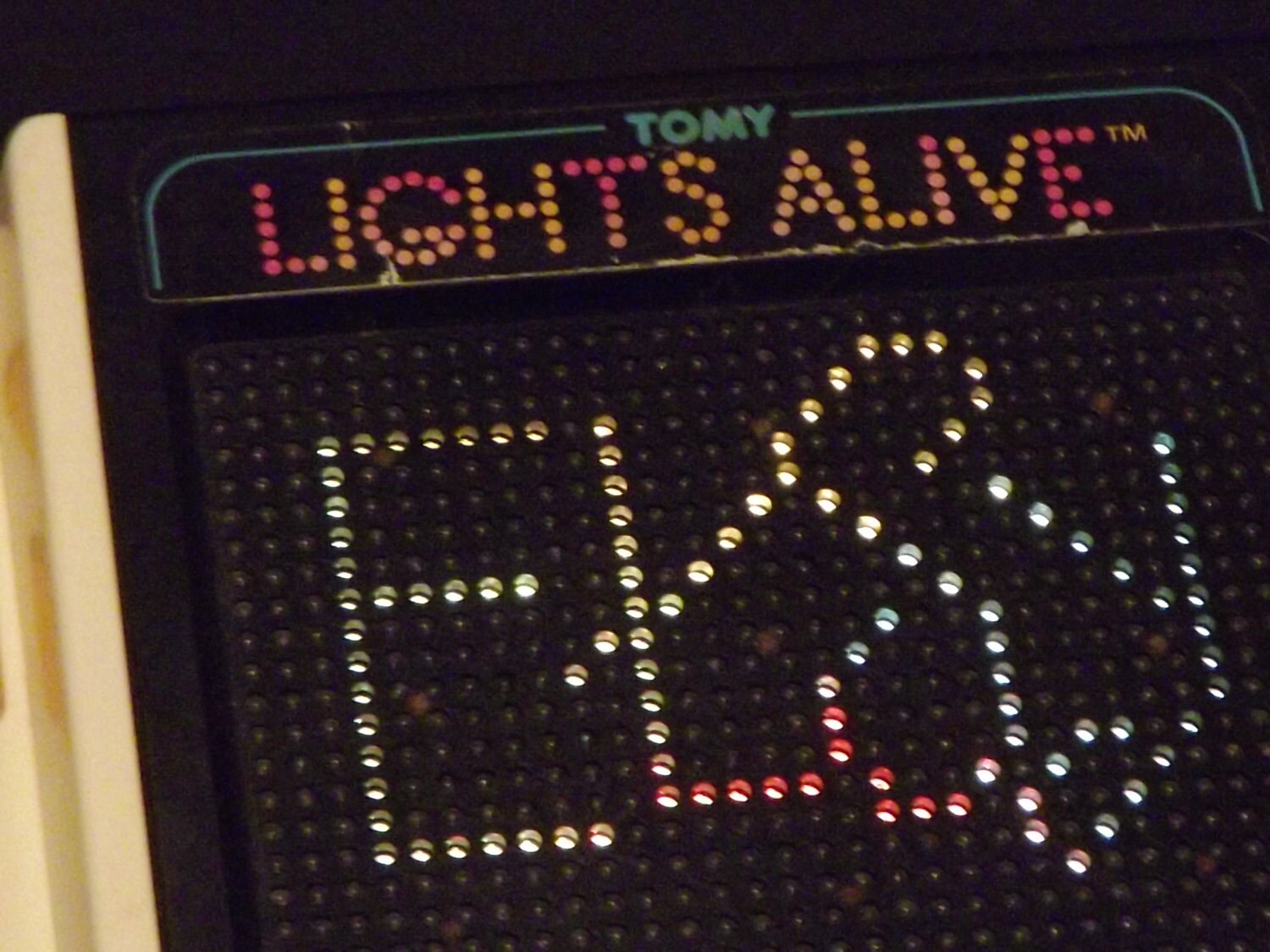 Vintage 80's Tomy Lights Alive Art Game Toy Drawing Light