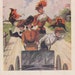 1900s Vintage Postcard: Four Women With Hats in an Automobile