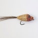 RESERVED for Dave Knapp, Old Cork Fishing Lure with Deer Hair, small and loaded with charm