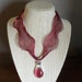 Pink Titanium Necklace w Pink Pendant