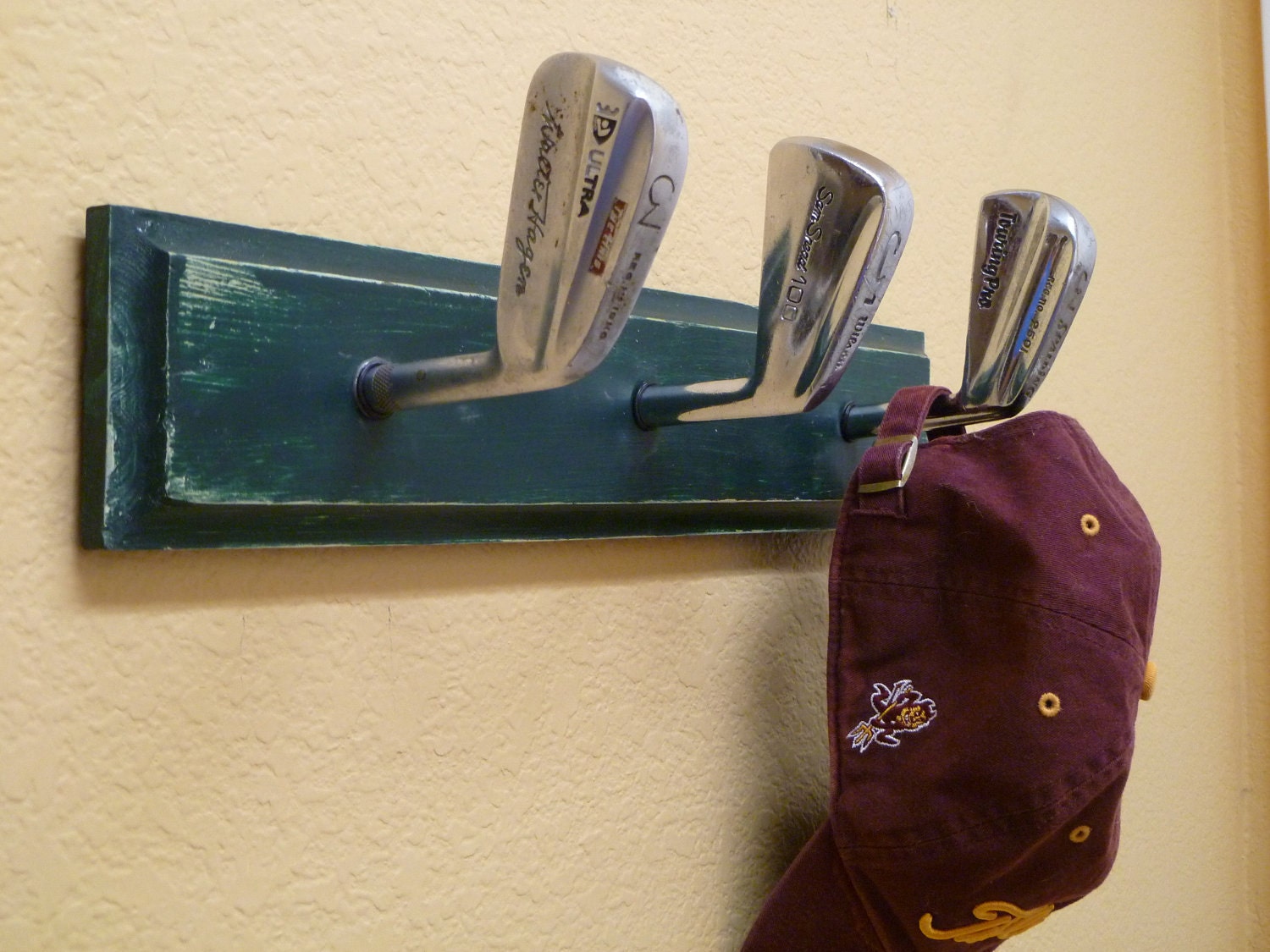 Vintage Golf Club Coat Rack