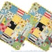Quilted Patchwork Mug Rug - Snack Mat (Set of 2)