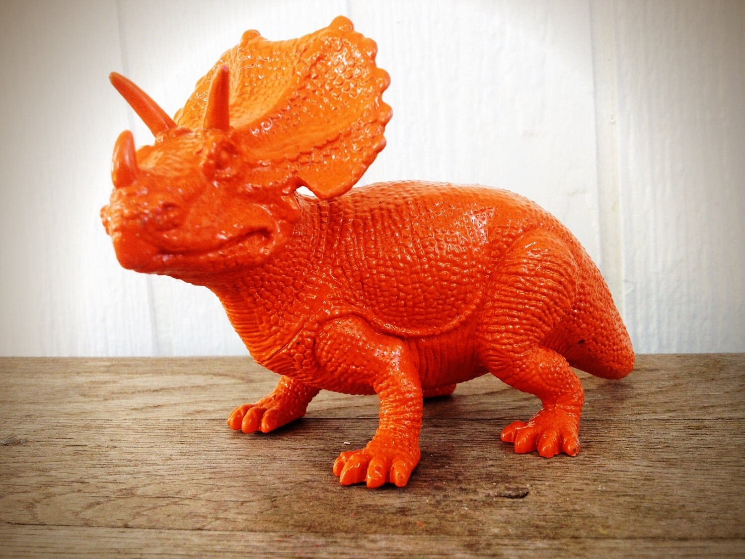 orange colour dinosaur