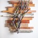 Reclaimed metal wall sculpture