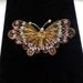 Vintage Silver Filigree Butterfly Brooch Pin marked 900