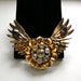Vintage 1940s Patriotic WWII Victory Wings large Brooch Pin