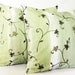 63%OFF - 2 Green and White Pillow Covers - Set of 2 - 18x18 Cushion Covers - Modern Floral Throw Pillow Covers