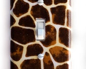 Giraffe Single Toggle Switch Plate, wall decor