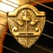Big Handmade Artisan Brass "Renaissance" GUITAR PICK for Acoustic and Electric Guitar, Bass, Mandolin, Ukulele