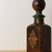 Leather Decanter - Hand Tooled - Renaissance Style - 1970s