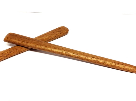 Natural Teak Carved Hair Stick water resistant