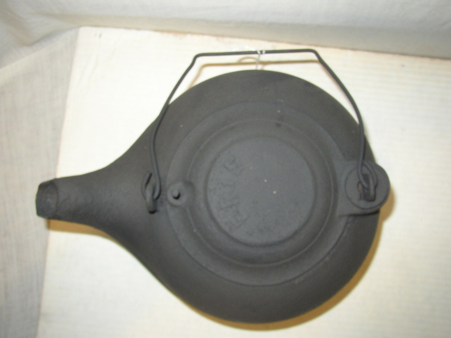 Erie cast iron tea pot by SandridgeAntiques on Etsy