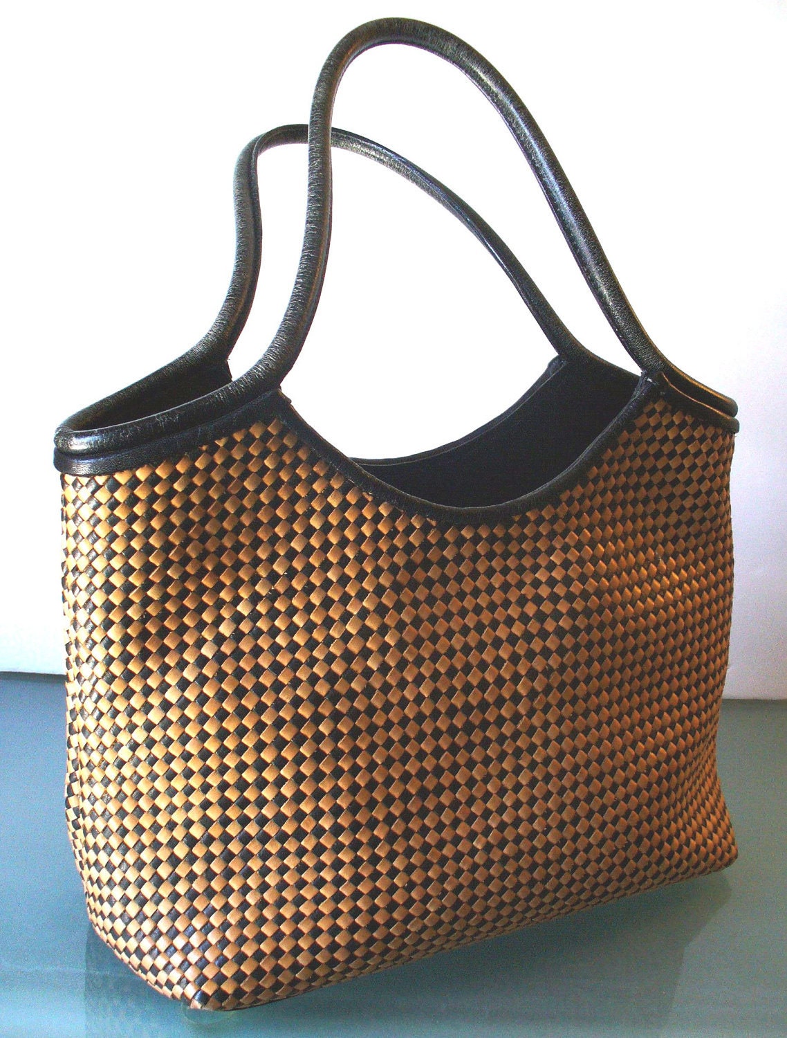 Paolo Masi Made in Italy Woven Leather Handbag by EurotrashItaly