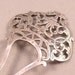 Antique Victorian Hallmarked Sterling Silver Hair Ornament Mantilla Comb Levi & Salaman 1899