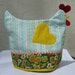 Stripes and Sunflowers Chicken Teapot Cover