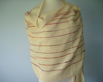 Hand Woven Shawl - Spring Garden