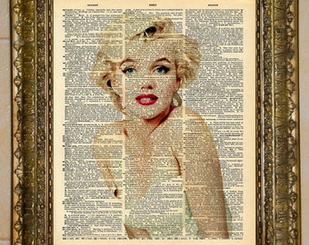Marilyn Monroe Dictionary Art