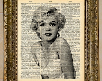 Marilyn Monroe Dictionary Art