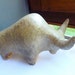 Minimalist Bull by Dietmar Liedke for Karlsruhe Majolika West Germany 70's similar to Ruscha Mid century Fat Lava