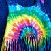 how to make tie dye fringe shirts