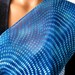 Turquoise Cut Satin Devore Scarf. 8x54 inch Skinny Scarf. Satin Scarf In Light and Dark Blue. Scarves Silk and Satin. Sky Blue.