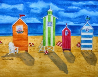 Popular items for whimsical beach art on Etsy