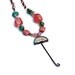Copper, Cherry Quartz and Rhodonite Beaded Necklace