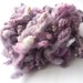 Hand dyed - BFL Fleece - Spinning - Felting - Lilac - Grey - 20g - 0.7oz