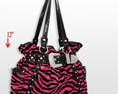 pink zebra purse