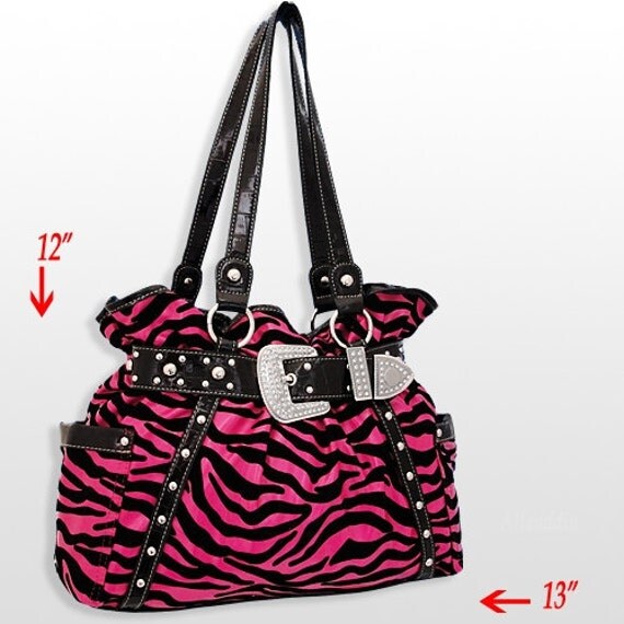 pink zebra bag