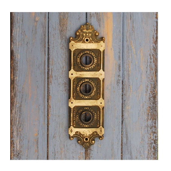 Antique Three Family Doorbell Push Button Neo by KnockPlease