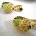 Sarah Coventry Green Peridot Touch of Elegance Dangle Earrings