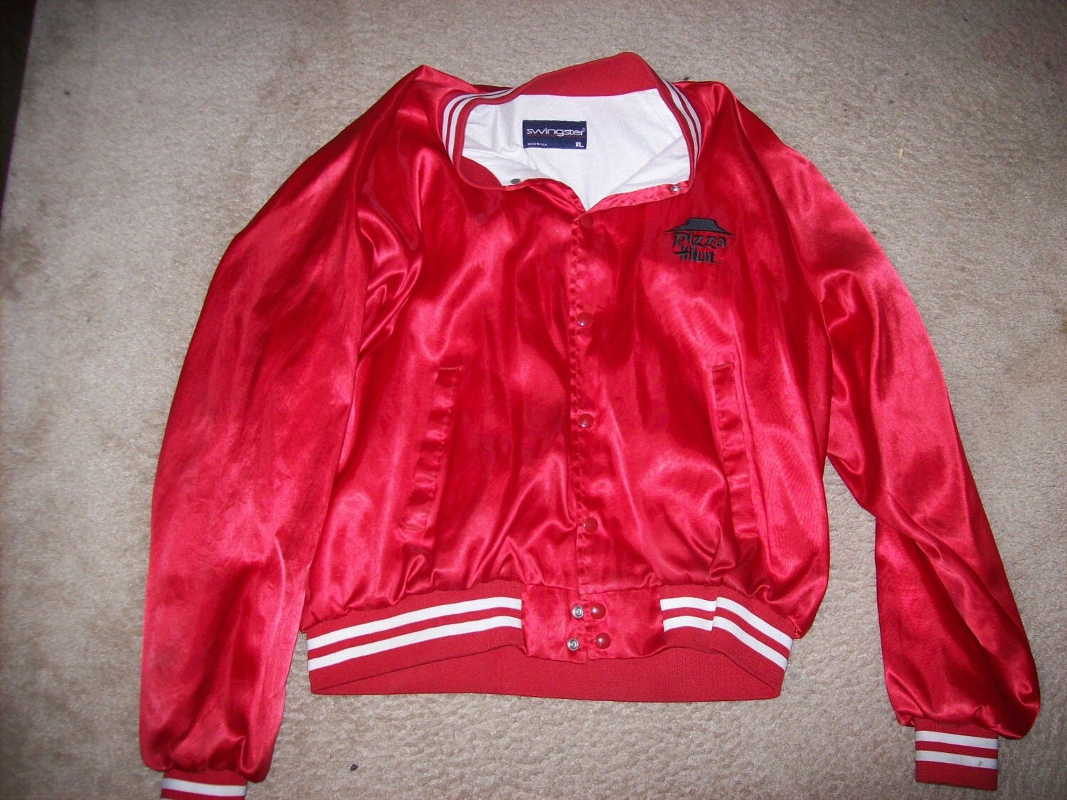 Vintage Red Pizza Hut Jacket.