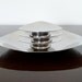 Lundtofte Danish Stainless Steel Candle Plates Mid Century Modern