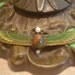 Rare LARGE Levinger and Bissinger Plique a Jour Winged Scarab Brooch