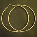 14k Gold GF GE 2 1/2" Hoop Earrings